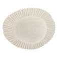 Picton Ribbed Timber Bowl White