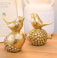 Bird on Pinecone Gold