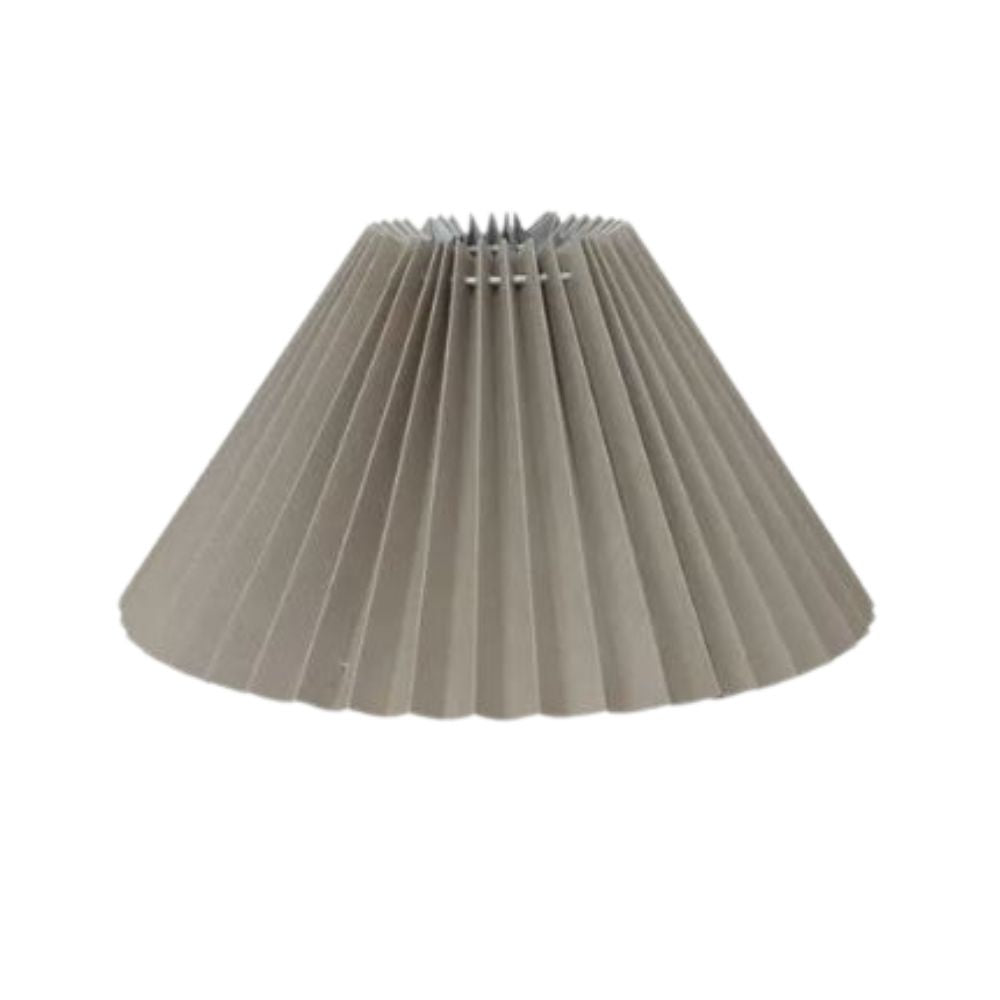 Pleated Linen Shade 35cm Taupe
