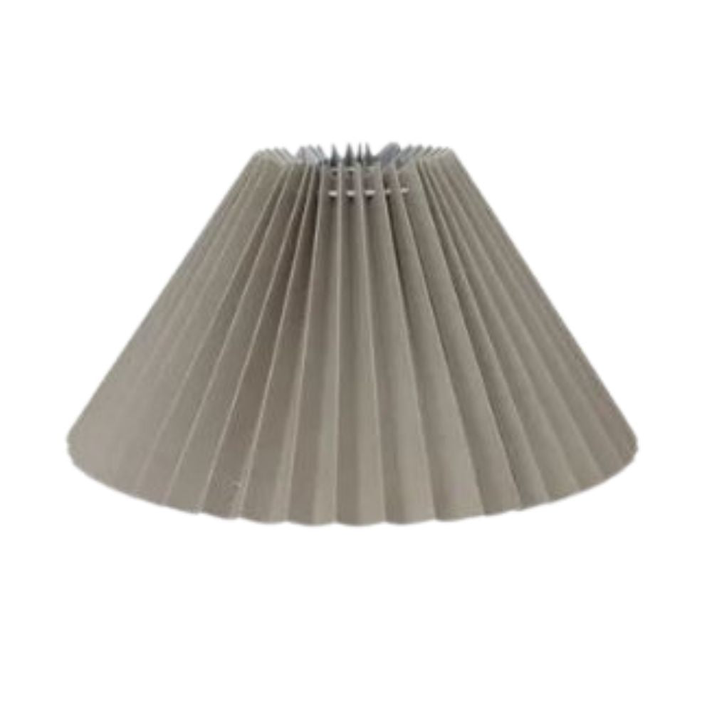 Pleated Linen Shade 26cm Taupe