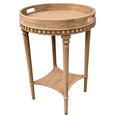 Porter Round Side Table Weathered Oak