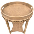 Porter Round Side Table Weathered Oak