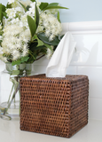 Rattan Tissue Box Square