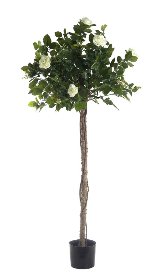 Rose Topiary Light White 1.4 Meter