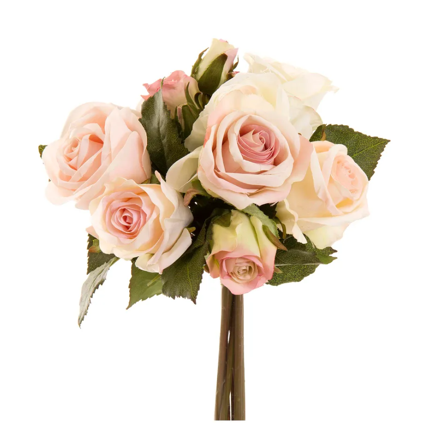 Rose Bouquet Cream/Pink 23cm