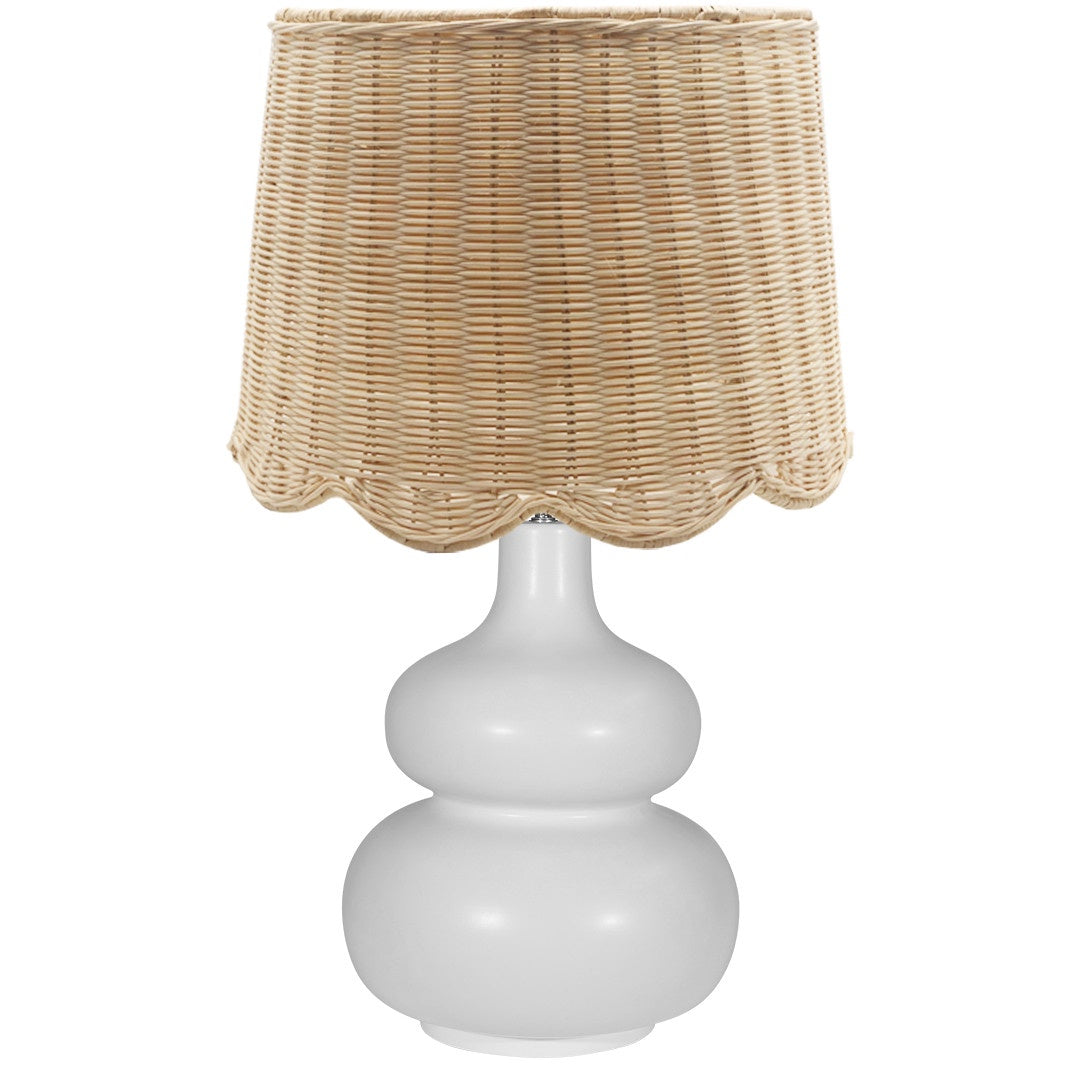 Scallop Rattan Shade Set/2
