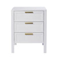 Santorini Bedside 3 Drawers White