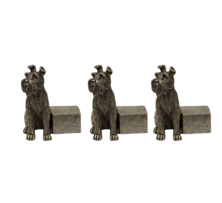 Scottie Dog Pot Stand Small 3Pce