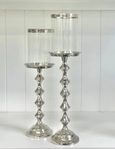 Silver Bamboo Candle Holder 44cm
