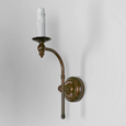 Soho Curved Sconce Base Bronze