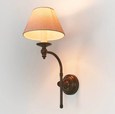 Soho Curved Sconce Base Bronze