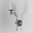 Soho Curved Sconce Base Shiny Nickel