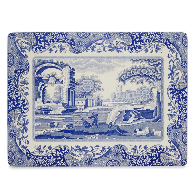 Pimpernel Blue Italian - 40x30cm/16x12" Large Placemats (S/4)