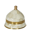 Suki Brass Box Small White