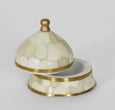Suki Brass Box Small White