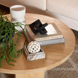 Trey Travertine Trinket Box – handcrafted sandstone storage box with carved detailing, ideal for jewellery, keys, or display styling.