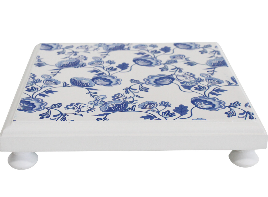 Trivet Blue and White