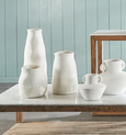 Tuba Ceramic Vase Small White