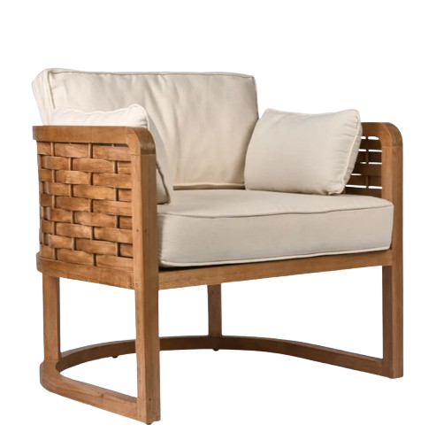 Weave Teak Armchair Outdoor