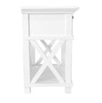 West Beach Hamptons Bedside Table With Drawer White