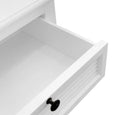 West Beach Hamptons Bedside Table With Drawer White