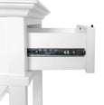 West Beach Hamptons Bedside Table With Drawer White