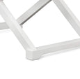 West Beach Cross Leg Hamptons Side Table W/Drawer White