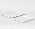 White Metal Trays Set/2
