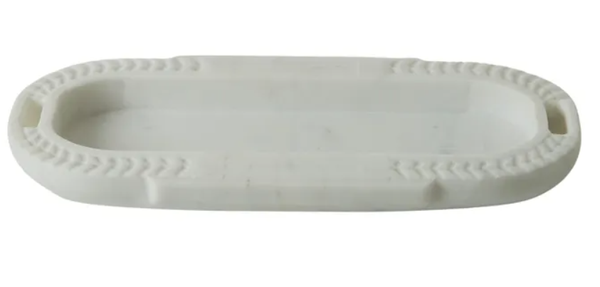 Zara Marble Tray White