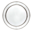 Zeta Wall Mirror Round Antique Silver