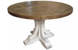 Pedestal Dining Table 120cm White Leg