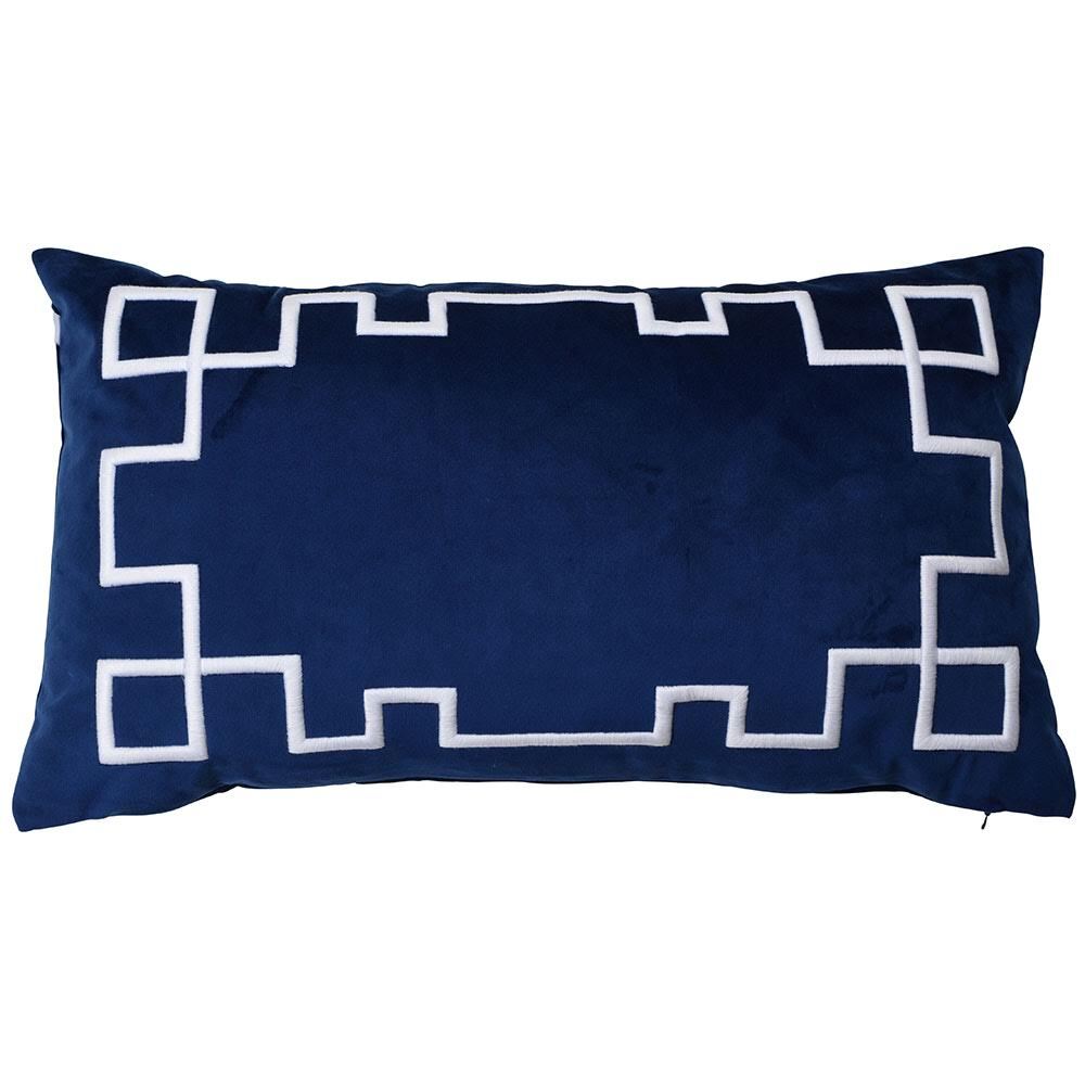 Palm Springs Navy Rectangle Cushion