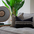 Shell Kauri Cluster Black & White Lumber Cushion