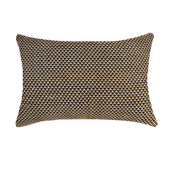 Weave Pyramid Black Lumber Cushion