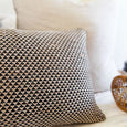 Weave Pyramid Black Lumber Cushion