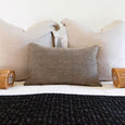Weave Pyramid Black Lumber Cushion