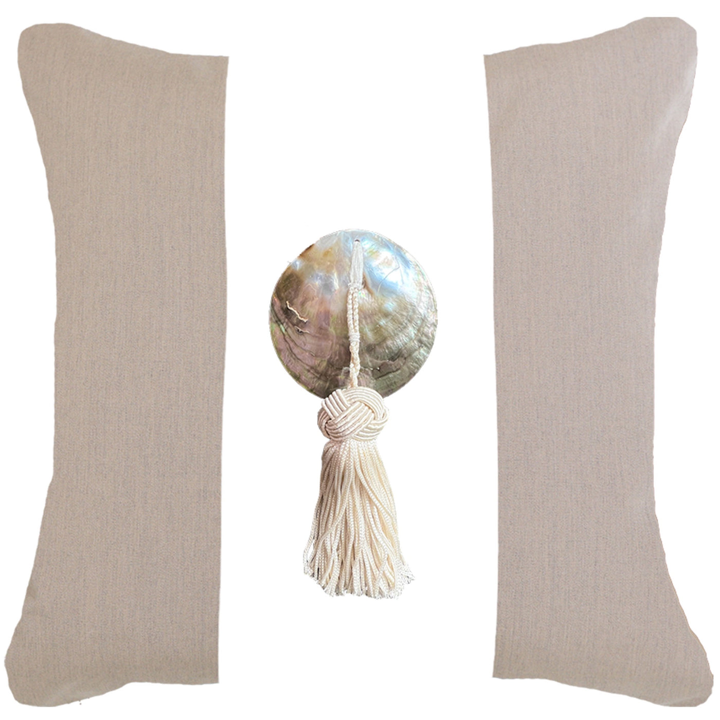 Outdoor Tassel Beige Cushion