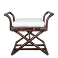 Bahamas Cross Leg Stool with Cushion