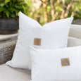Outdoor Horn Button White Cushion