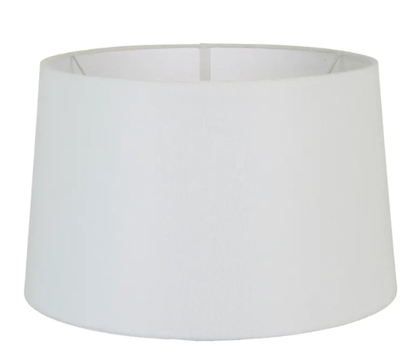 Linen Drum Lamp Shade Medium Ivory