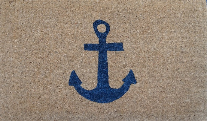 Blue Anchor Doormat