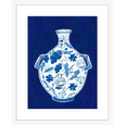 Indigo Porcelain Vase Print #01
