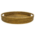 Cooran Tray Round Natural Antique