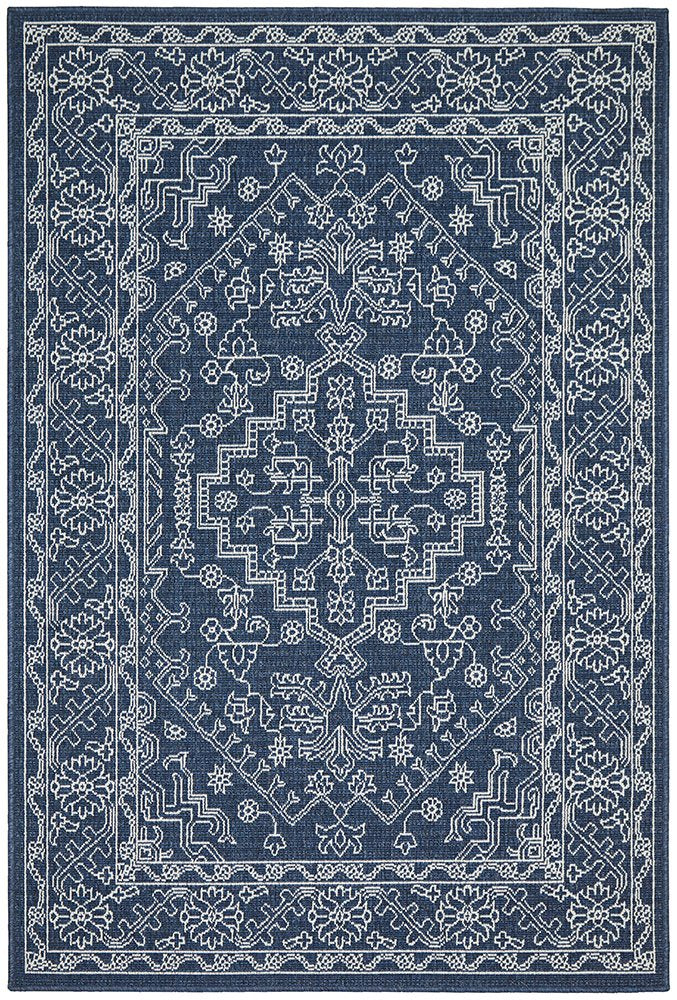 Calypso Navy Outdoor Rug