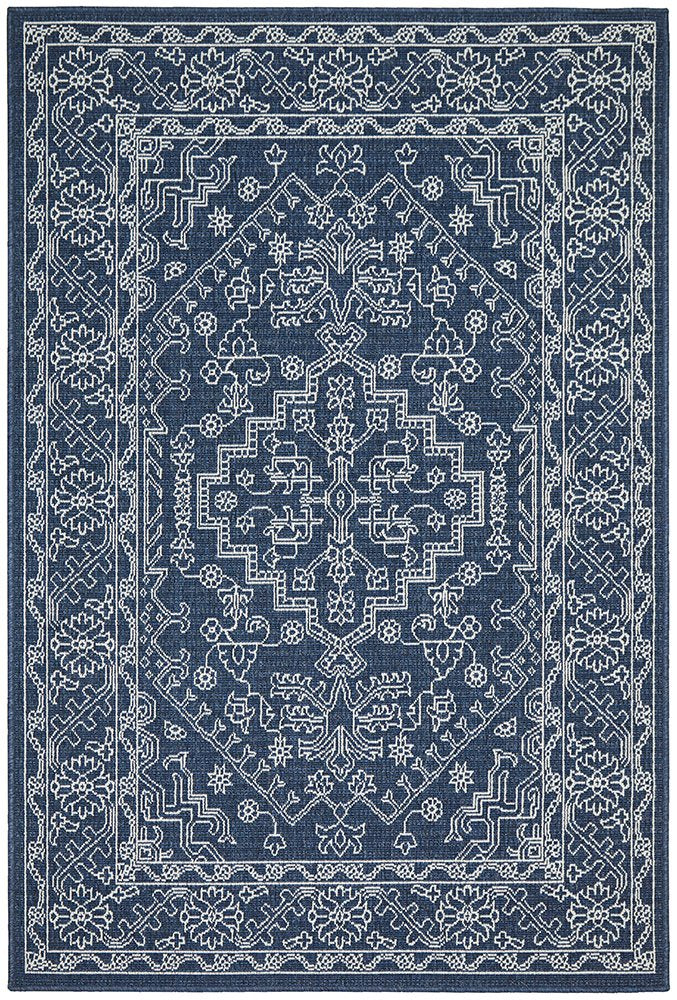 Calypso Navy Outdoor Rug