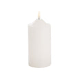 Wax LED Trueflame Flickering Pillar Candle White 15cm