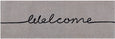 Welcome Doormat Long made from 100% natural coir with black script, durable and stylish design for double front doors, sliding doors, or bi-fold entrances.