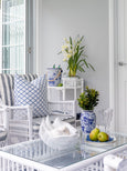 Intermeshed Navy Cushion 55cm