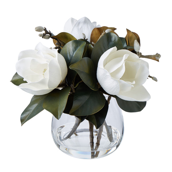 Magnolia Grandiflora in Garden Vase