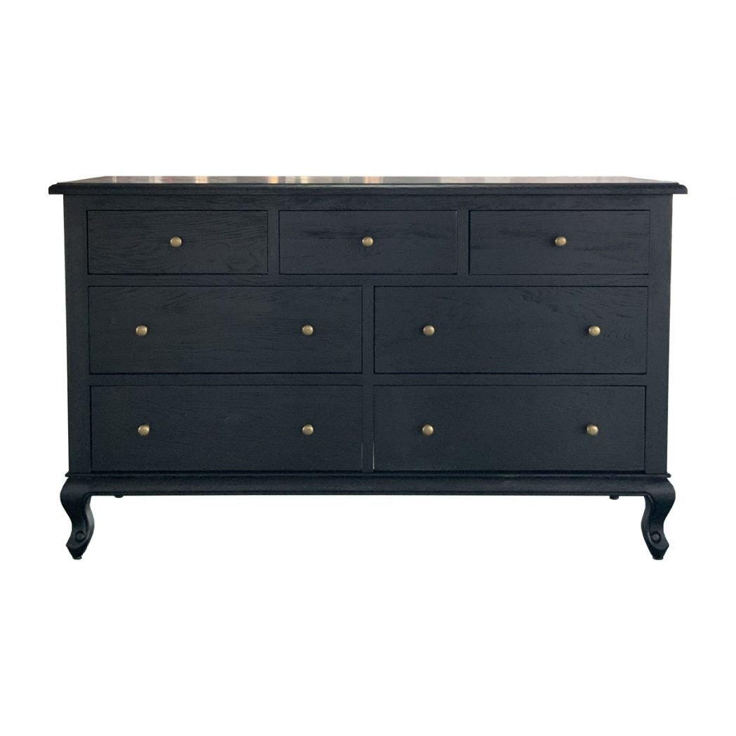 Adelaide Wide Dresser Black Oak